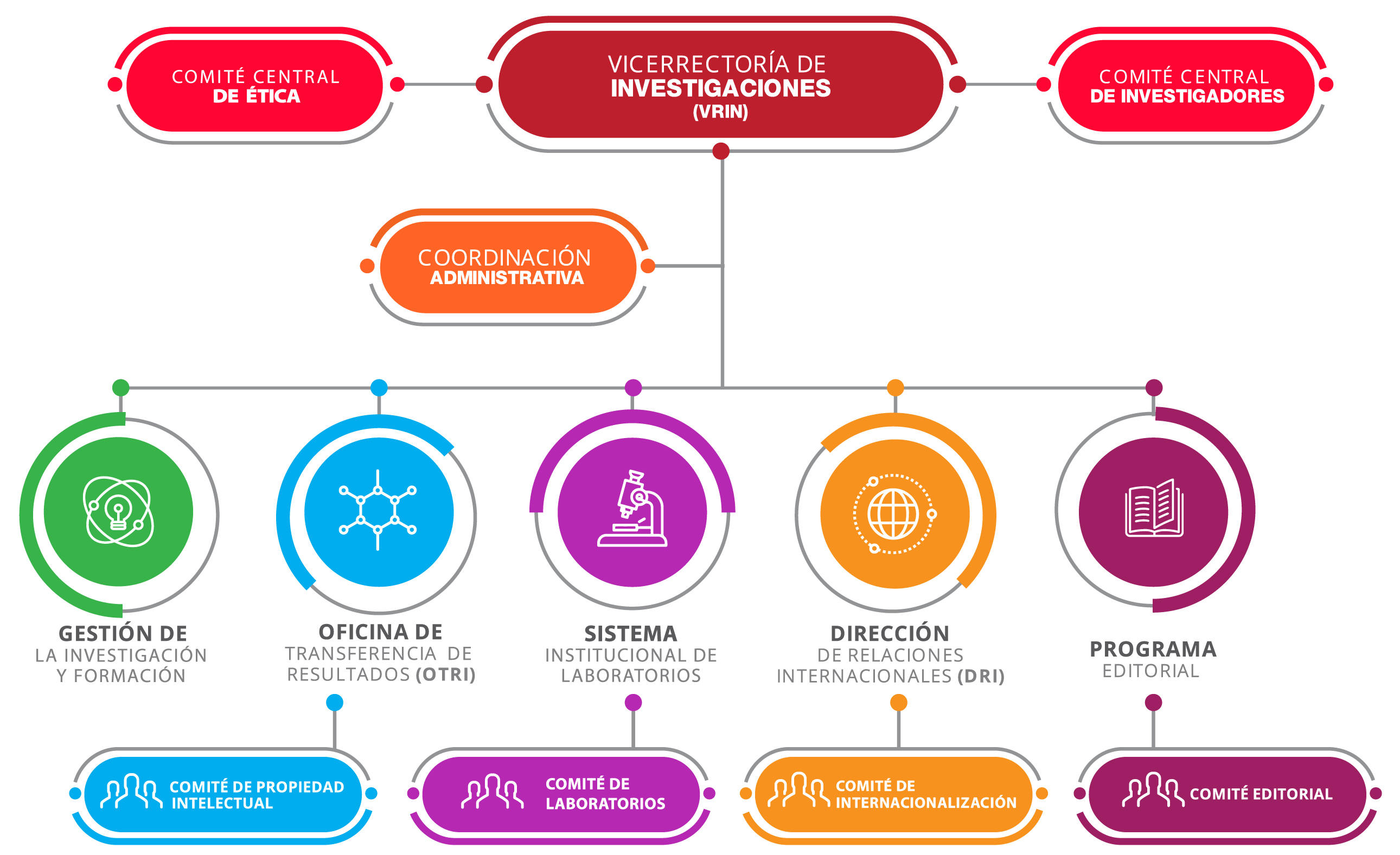 Organigrama de la Vicerrectoria