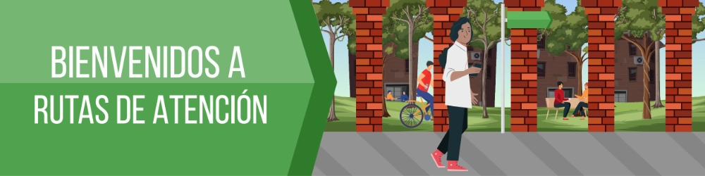 Banner de Rutas de Atención: Accede al aplicativo interactivo.