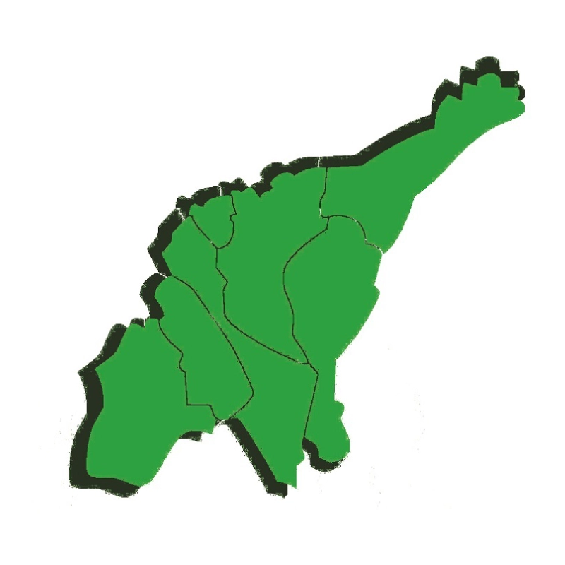 Imagen croquis mapa representativo de la Región Caribe